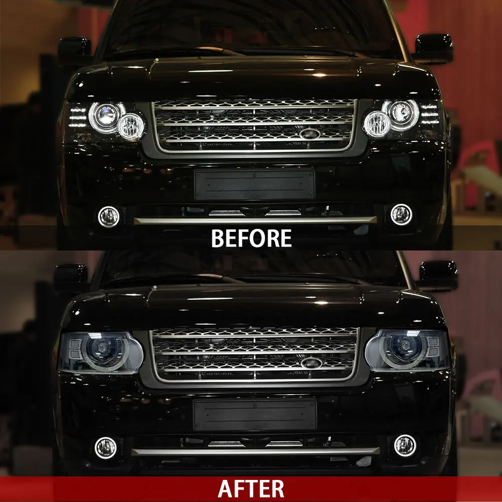 L322 Headlight For Land Rover Range Rover Vogue 2010 2011 2012 Car LED Lamp Front Headlights Upgrade Defender Style Lights