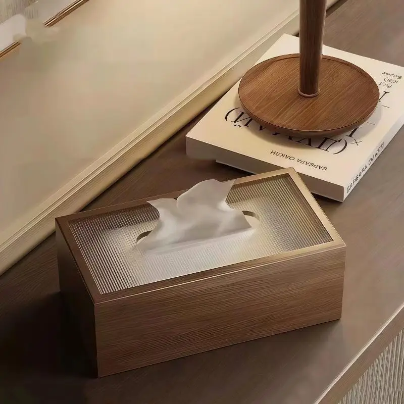 Modern Acrylic Tissue Box Transparent Fashion Napkin Holder Home Decoration Living Room Desk Decor Accessories Decorative Box