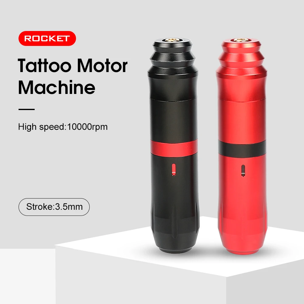 

Professional Rocket V6 Rotary Tattoo Machine Pen 10000RPM RCA Jack Powerful Strong Quiet Motor for Permanent Makeup Body Artist