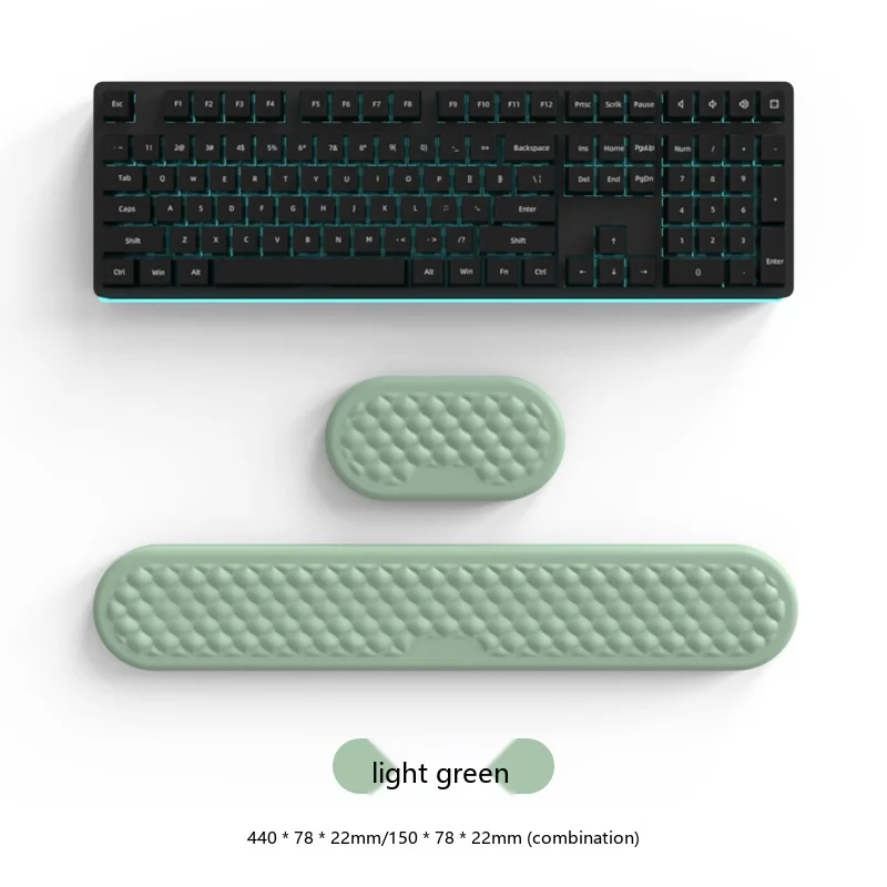 Diamant-Wassertropfen-Handgelenkauflage, ergonomische Schreibtischunterlage für Büro und Gaming, 13 Farben, 3 Konfigurationen – Detail 13
