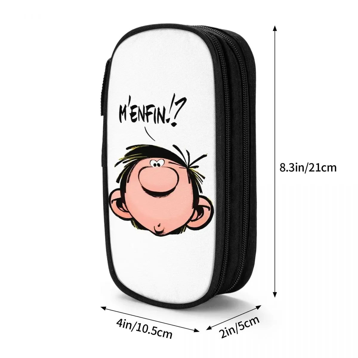 مجلة Spirou Gaston Lagaffe فيلم كارتون لون بيج بن مقلمة طبقة مزدوجة سعة كبيرة اللوازم المكتبية حقيبة أقلام رصاص