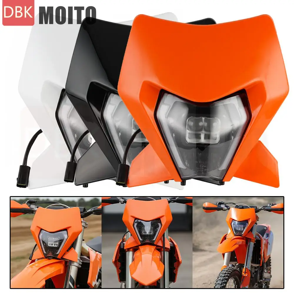Motocross Enduro Head Lamp For KTM EXC XCW SX EXC-F XCW-F SX-F 125 300 500 2024-2026 Dirt Bike Supermoto Motorcycle