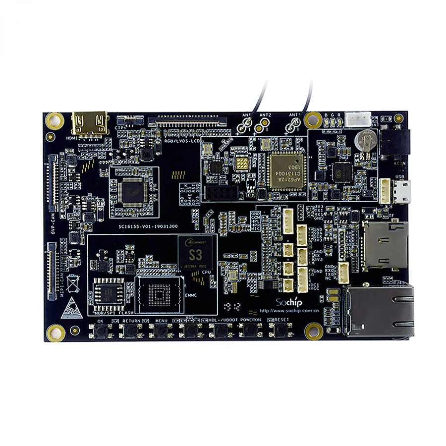 electronic circuit board PCBA service EVB KIT for developing based allwinner S3 with SDK Powerful multimedia function