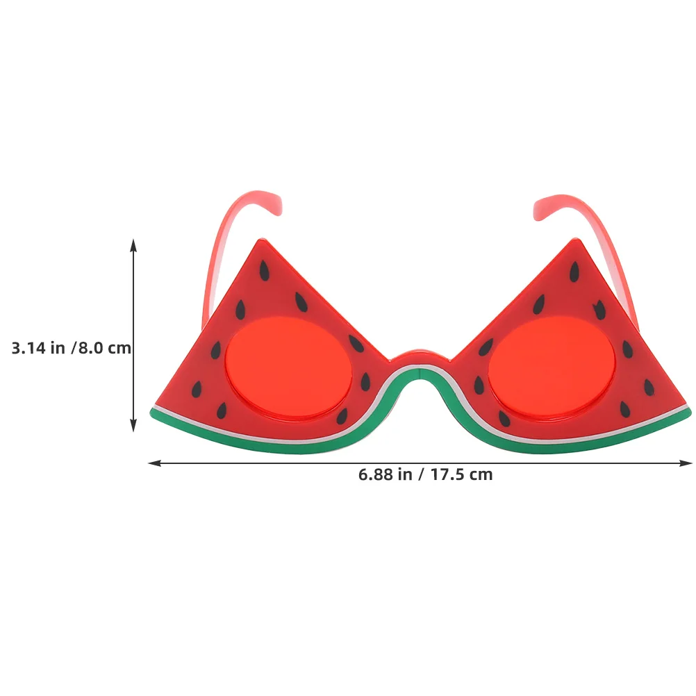 2 occhiali da sole per feste con anguria, occhiali da sole riutilizzabili a forma di frutta per adulti, eventi festivi per picnic sulla spiaggia estiva