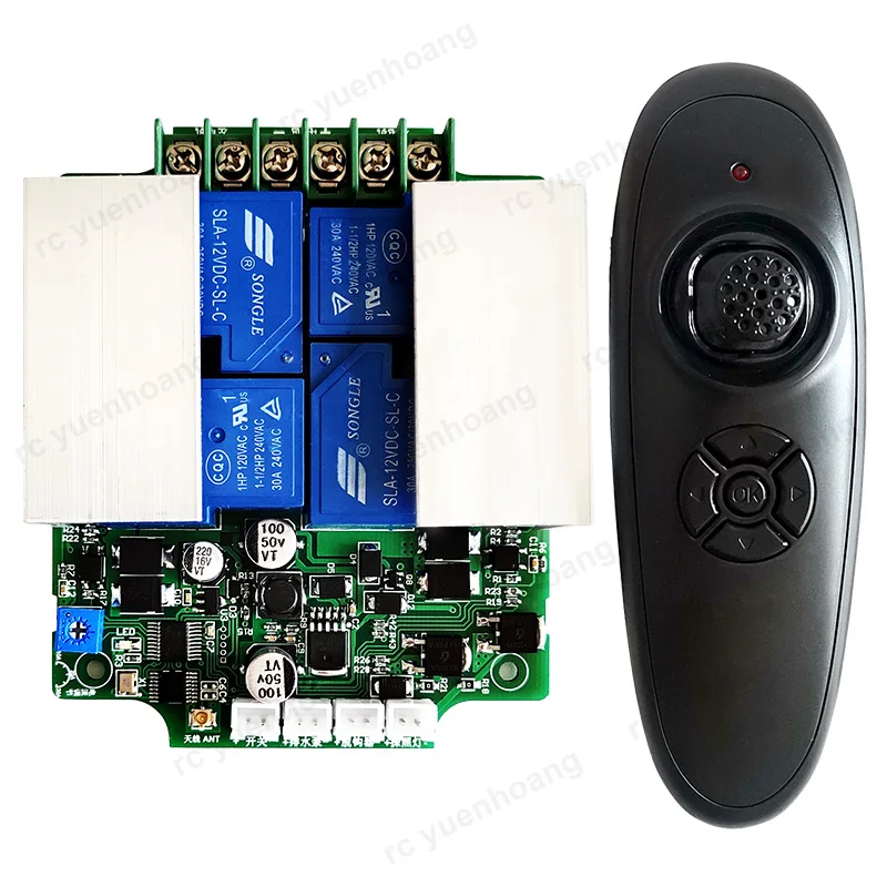 1Set Economy 12V 24V 2.4G High Power RX30E Main Board Receiving Plate with Remote Controller for RC Drag Net Trawler Model Boat