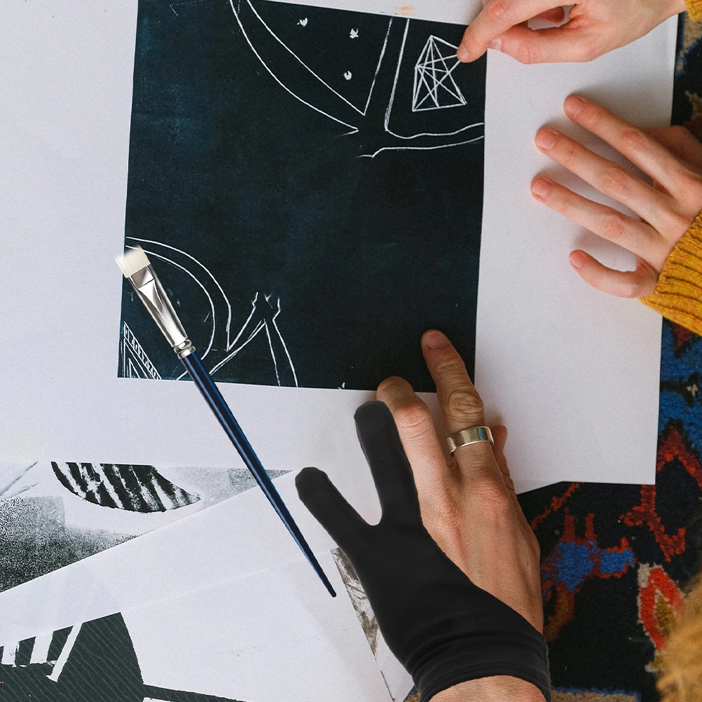 

3Pcs Drawing Gloves Durable Safe Materials for Tablet Painting Sketching Gloves Affordable Price for Creators