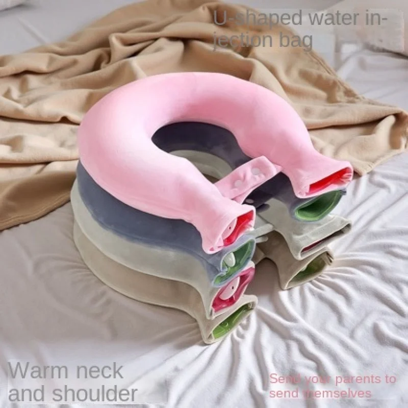 

Новая U-образная большая грелка для женщин, компресс, грелка для желудка, грелка для рук, наполнение водой