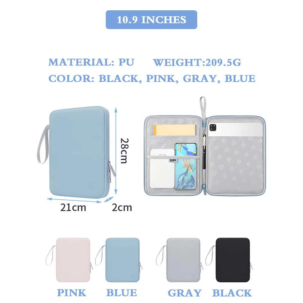 Funda para tableta Teclast P50 2025 T50HD/T50MAX/T50Plus P50AI P50/P50S T40S, bolsa de almacenamiento de 10,4 pulgadas, bolsas de PU a prueba de golpes
