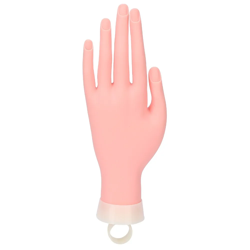 Bendable Nail Practice Hand Flexible Art Practice Model Fake Practice Hand Flexible Nail Hand Salon Skill Training
