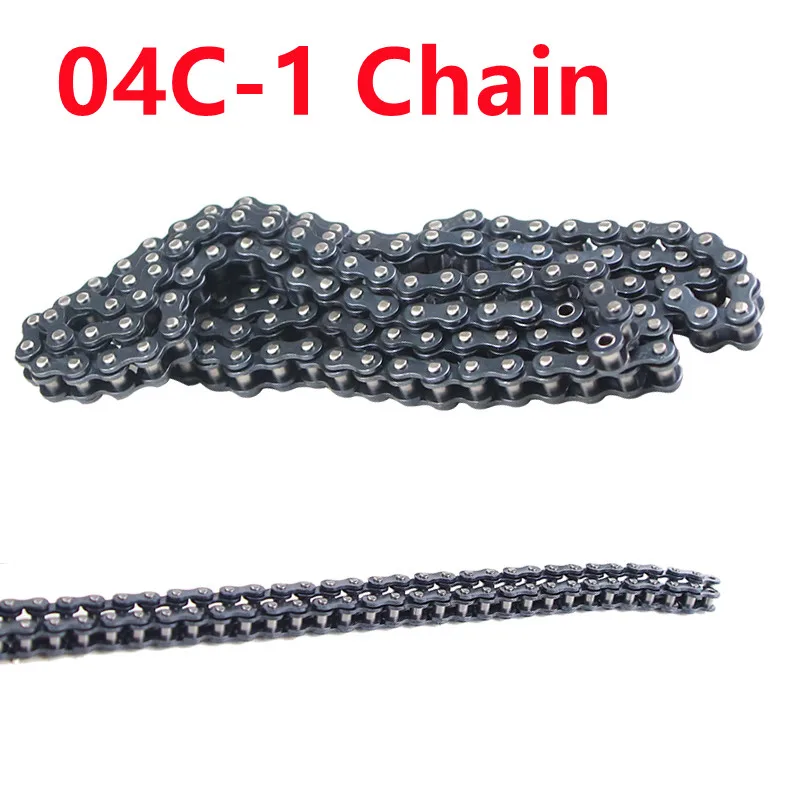 1PCS 04C-1 Simplex Roller Drive Chain Length 1.5/5 Meter Long Pitch 6.35mm Half Full Buckle Roller Industrial Chain Join
