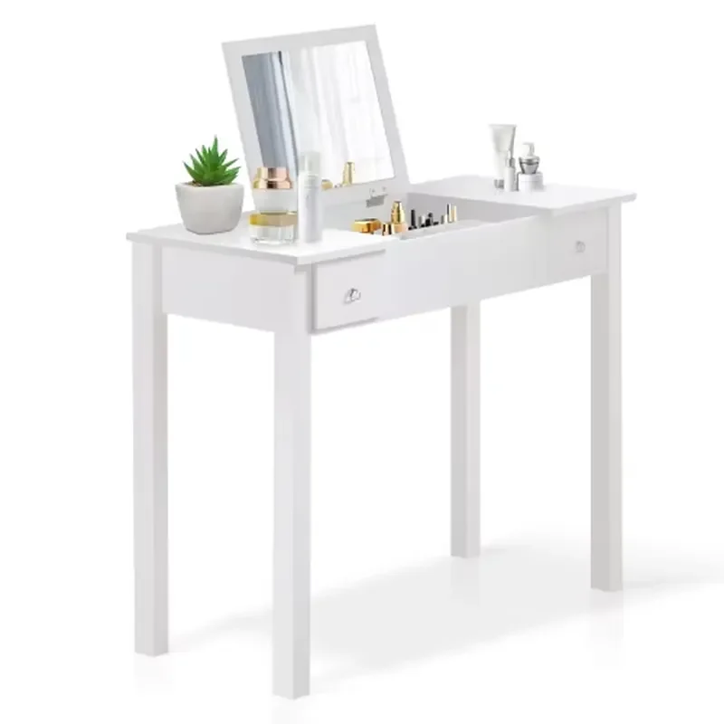 New Design Wholesale Home Storage Foldable Dressing Table with Popular Discount Modern Bedroom Dressing Table