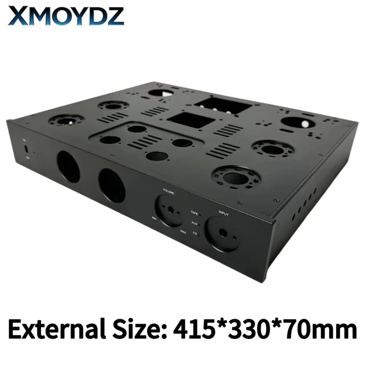 Push-Pull Amplifier Chassis External Size 415*330*70mm All Aluminum Alloy Preamp Box HiFi Fever Audio DIY Custom Enclosure