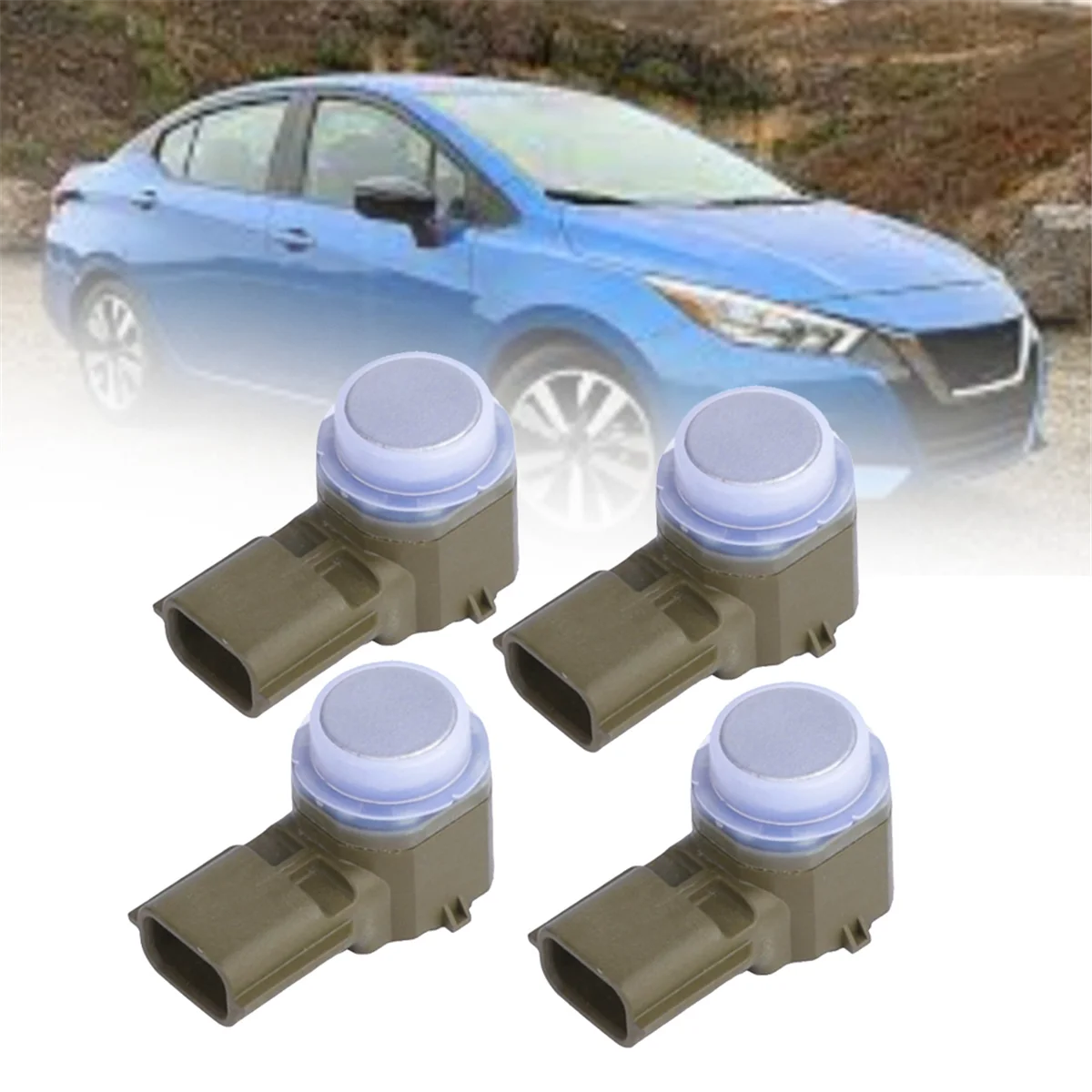 4PCS Car Reversing Radar PDC Sensor Car Parking Distance Assist Sensors 28438-7FL0B for Nissan Versa 2020-2021