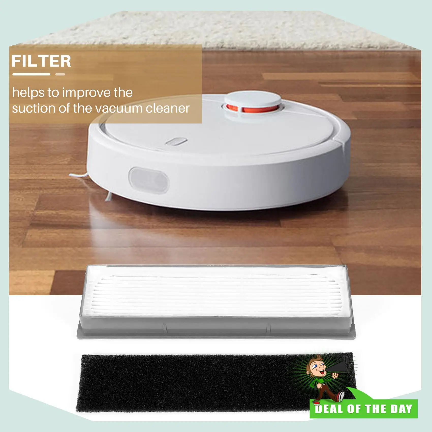 24-Hour Delivery HEPA Filter For Ecovacs Deebot OZMO 950 Robot Vacuum Cleaner Accessories