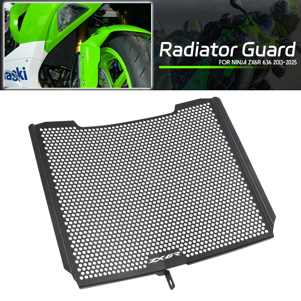 Motorcycle Radiator Guard Grille Cooler Cover For Kawasaki ZX6R NINJA ZX6R ZX-6R ZX636 / KTR 2009-2020 2021 2022 2023 2024 2025