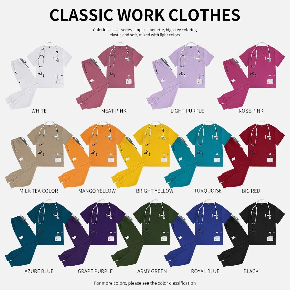 Preço de fábrica conjuntos cirúrgicos femininos de alta qualidade pet hospital veterinário uniformes médicos unisex manga curta clínica dentária esfrega ternos