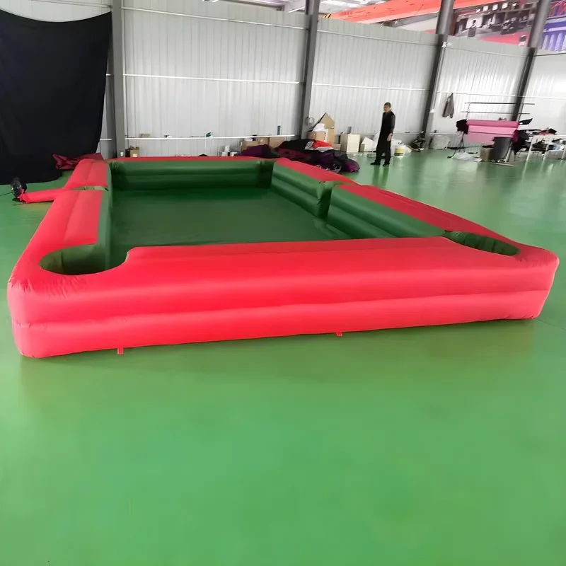 Mesa de billar inflable, billar inflable comercial, piscina de fútbol, billar humano gigante al aire libre para eventos, juegos de Carnaval