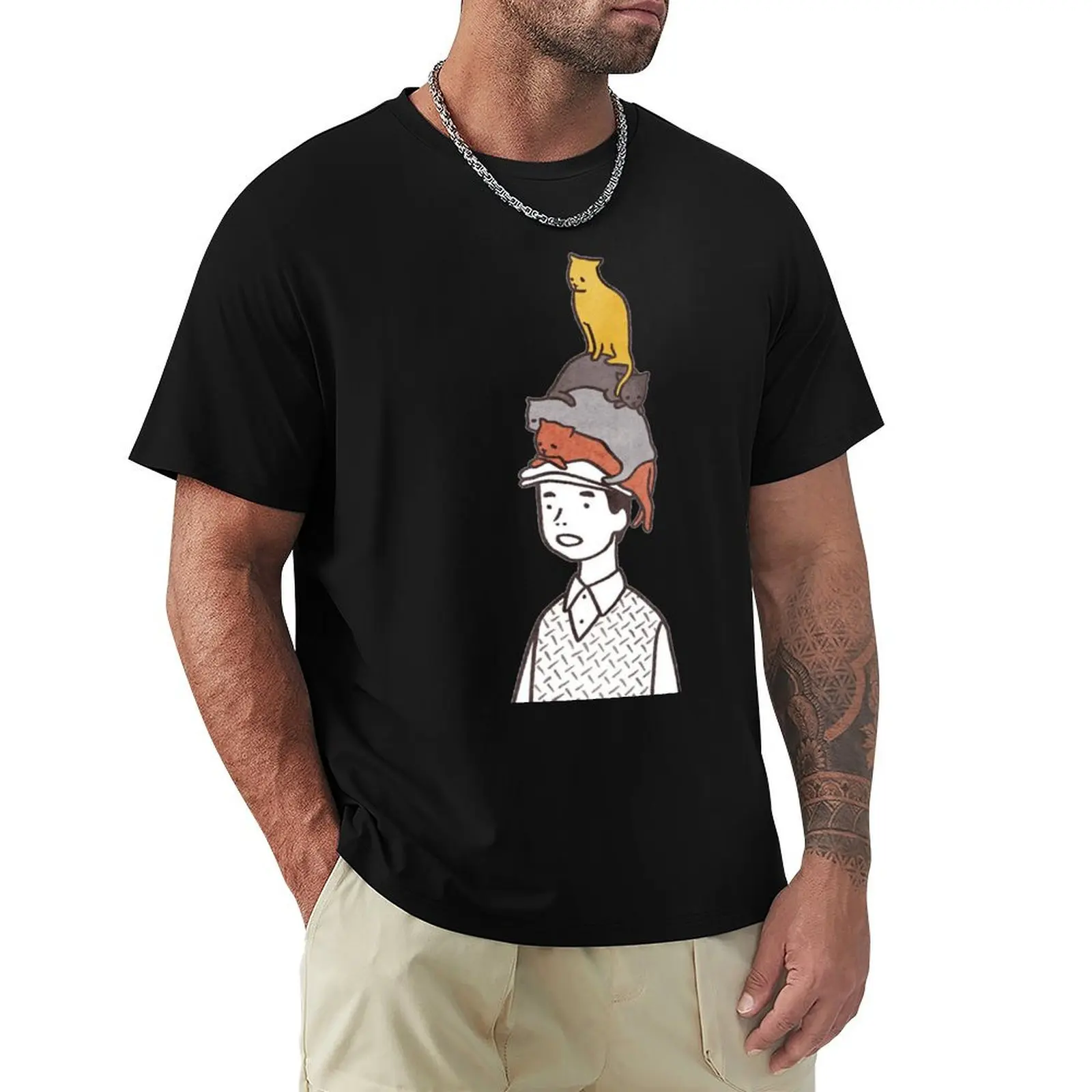 

the cat man T-Shirt customizeds baggy shirts big and tall t shirts for men