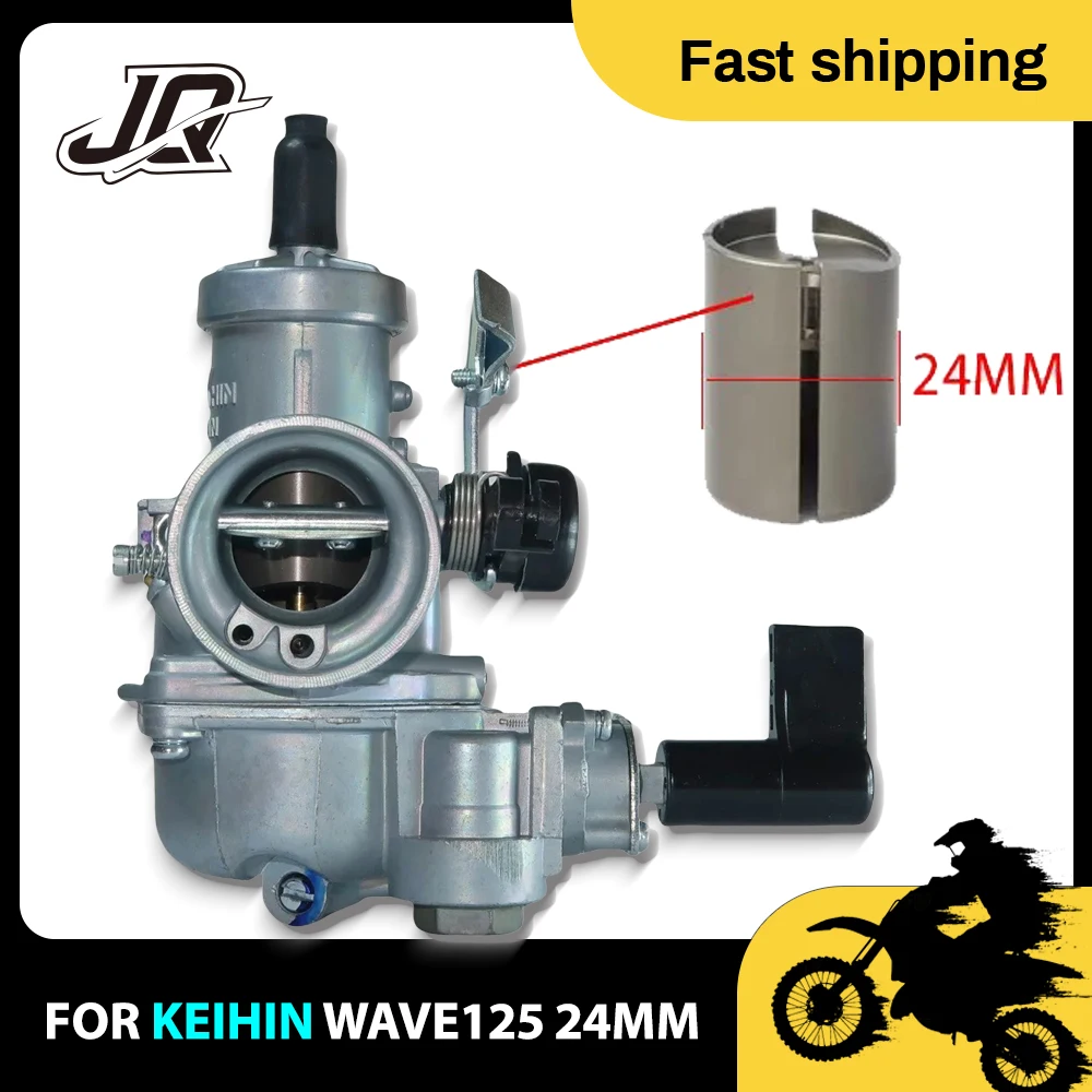 FOR KEIHIN WAVE125 24MM FOR HONDA Wave110 100 Xrm125 Wave125 BIG W125 WAVE DREAM EX5 Carburetor Carb