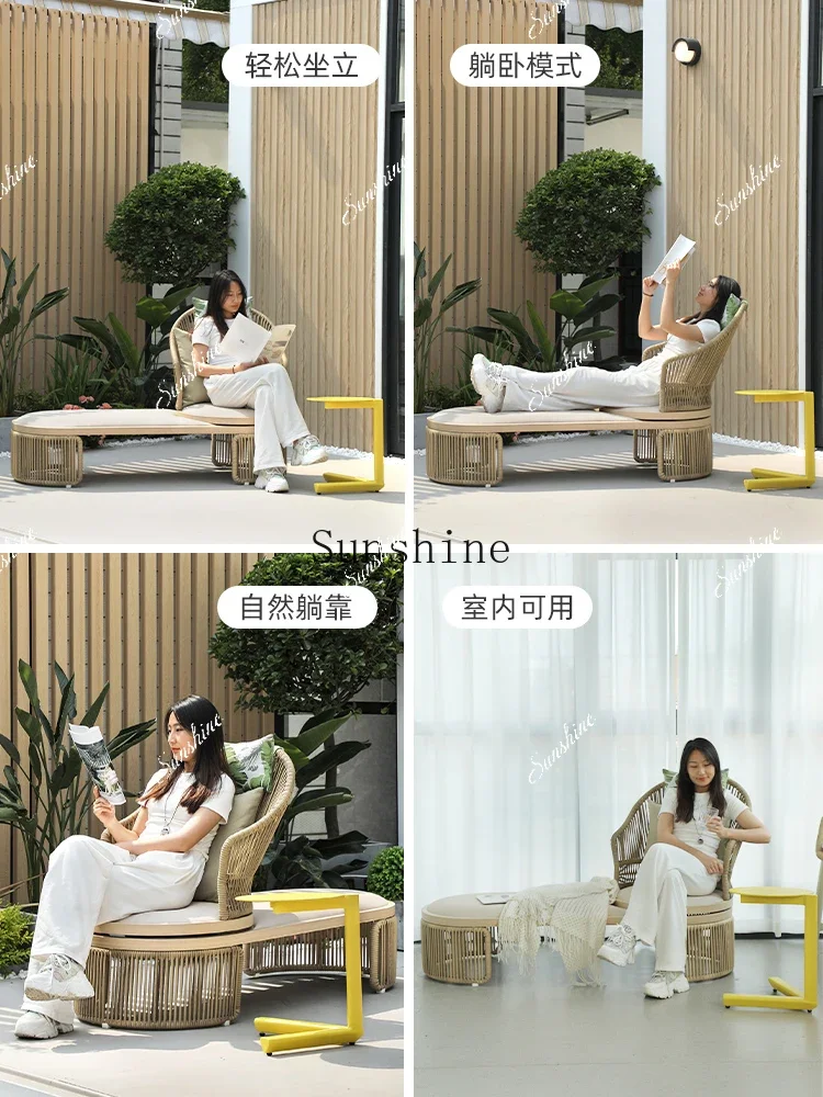 

Home Leisure Lazy Chair Villa Hotel Courtyard Garden Outdoor Bed TF