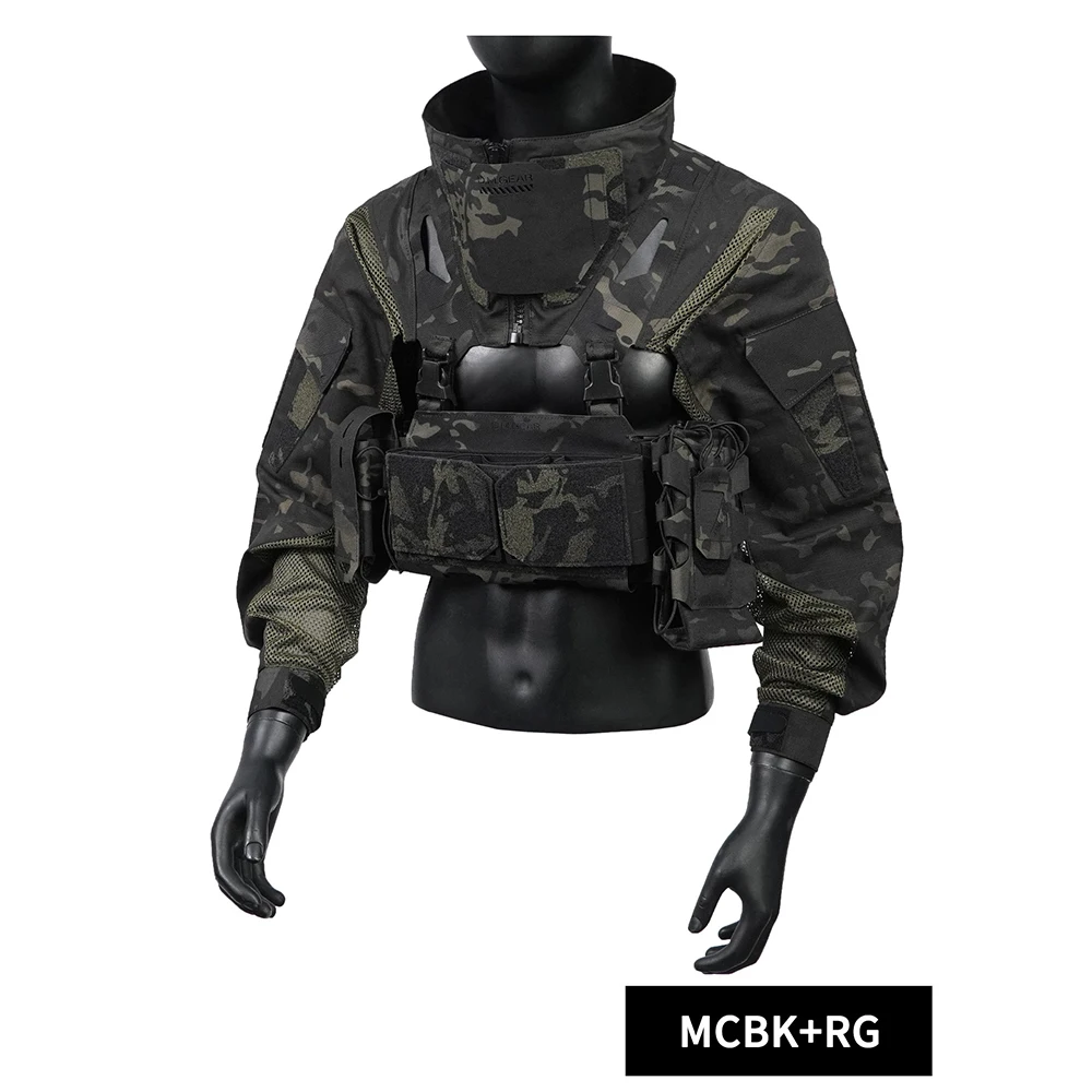 DMgear Uniforme táctico camuflaje manga larga transpirable MOLLE - imagen 3