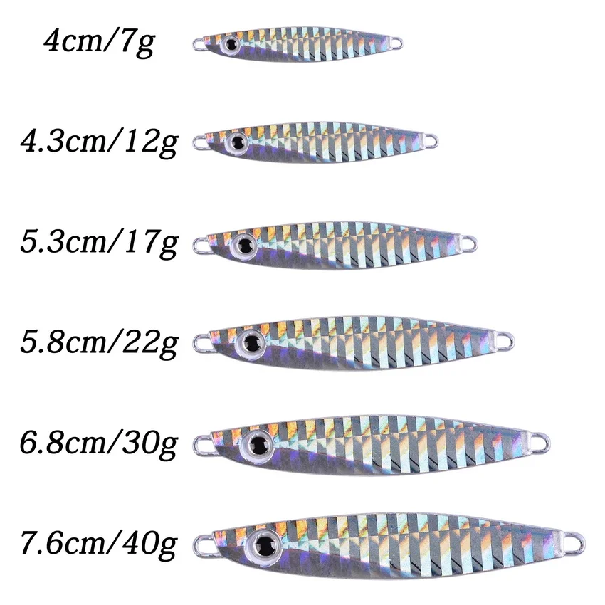 Ołów VIB Fishing 7g 12g 17g 22g 30g 40g Przynęty świetlne Metalowa łyżka jigowa Wędkarstwo zimowe Dobry do wędkowania Przynęta jigowa Twarda