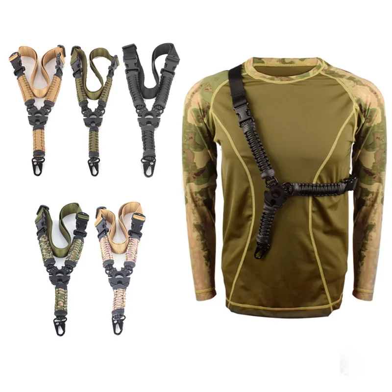 Tactical Quick Release 1 Point Sling Adjust Shoulder Belt QD Buckle Accessory