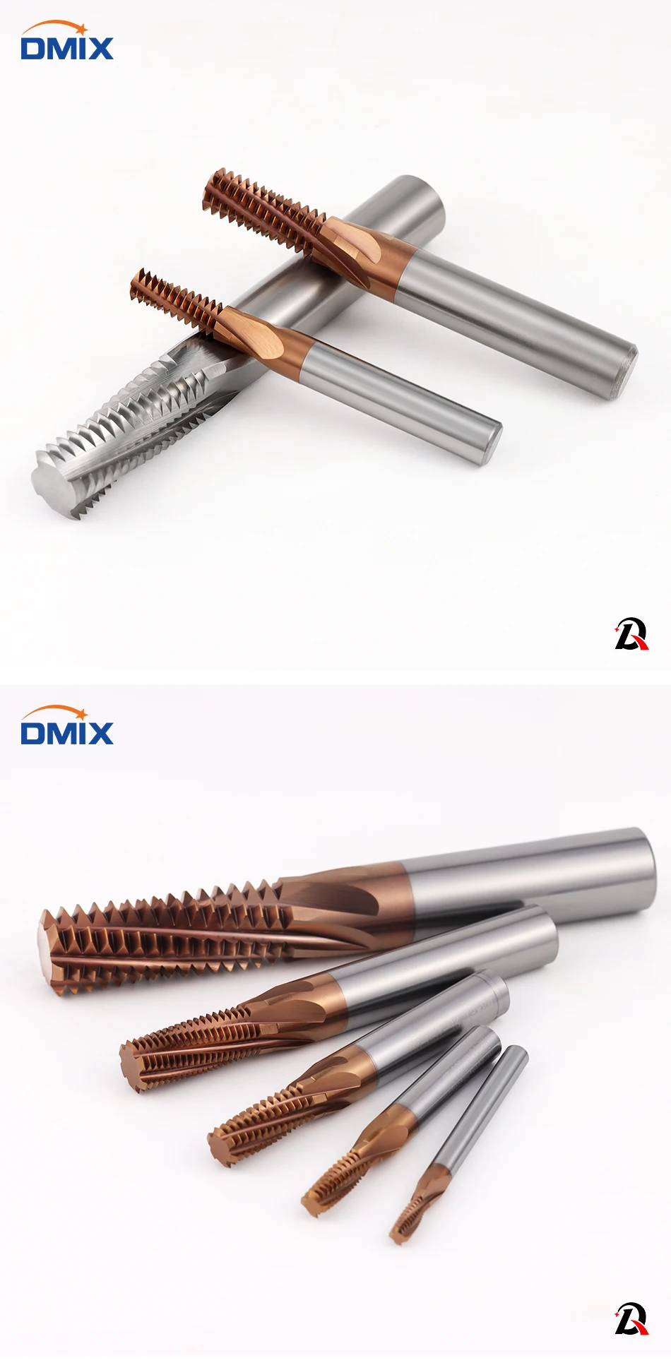 DMIX Vollgewindefräser mit Hartmetallbeschichtung Vollgewinde MHP MAL M3 M4 M5 M8 M10 M12 M14 M16 – Detail 6