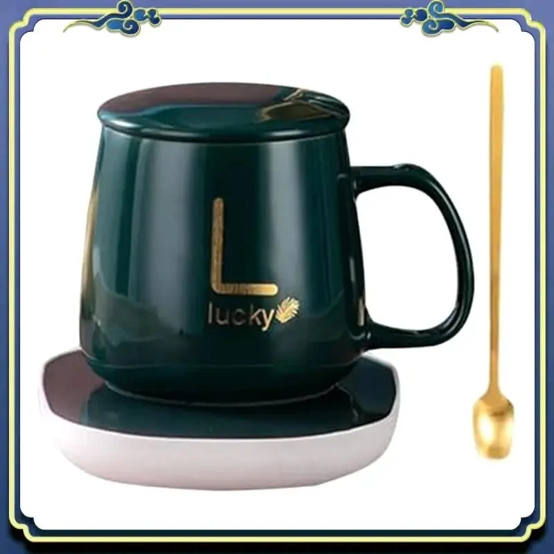 55 ° كوب C ذكي ذاتي التسخين بدرجة حرارة ثابتة. كوب صندوق هدايا مع ملعقة، مناسب للتخييم والاستخدام المكتبي وكهدية #5