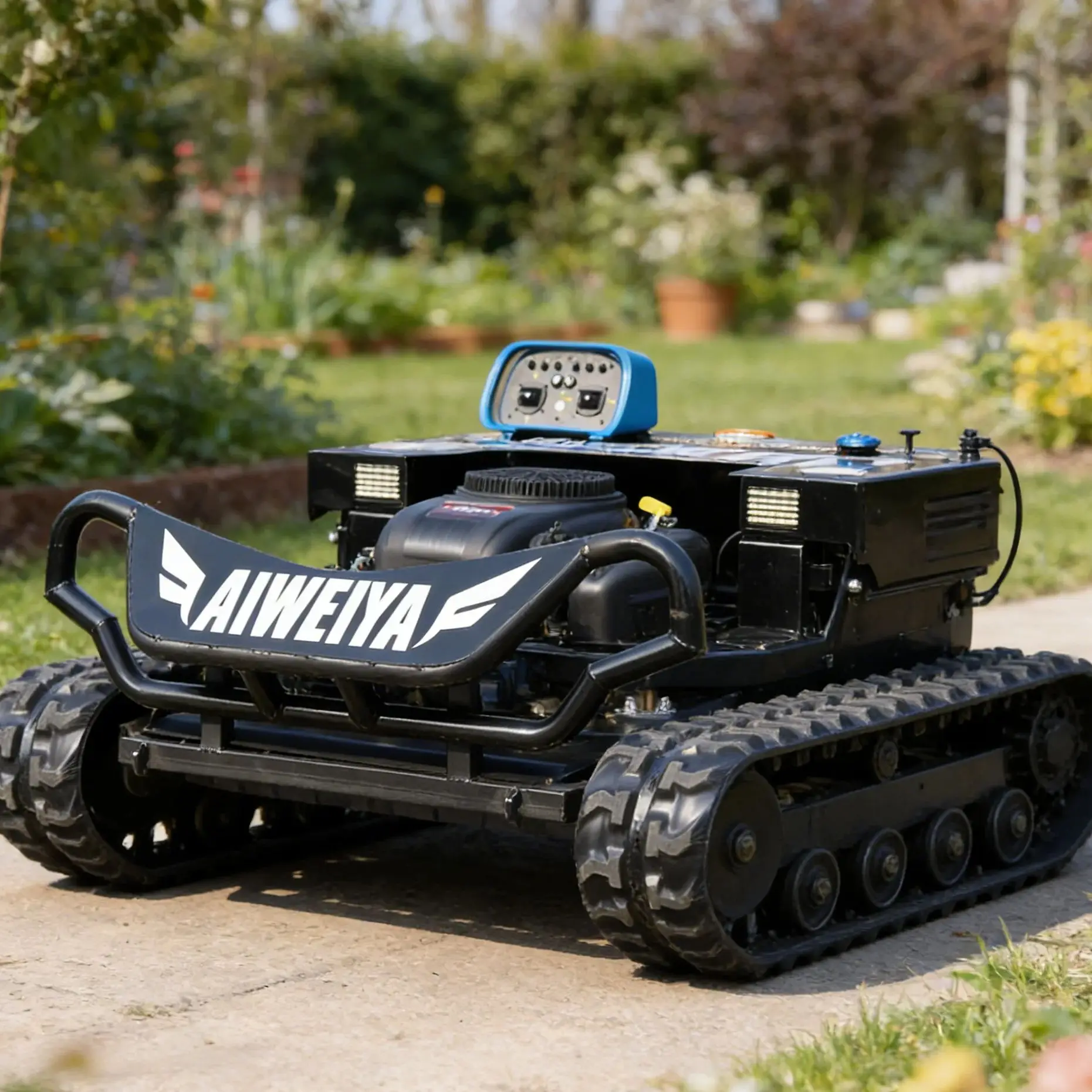 

Индивидуальная высококачественная радиоуправляемая газонокосилка с самобалансирующимся противоскользящим дизайном, идеально подходит для ухода за большими фермерскими угодьями, садами и общественными зелеными зонами.