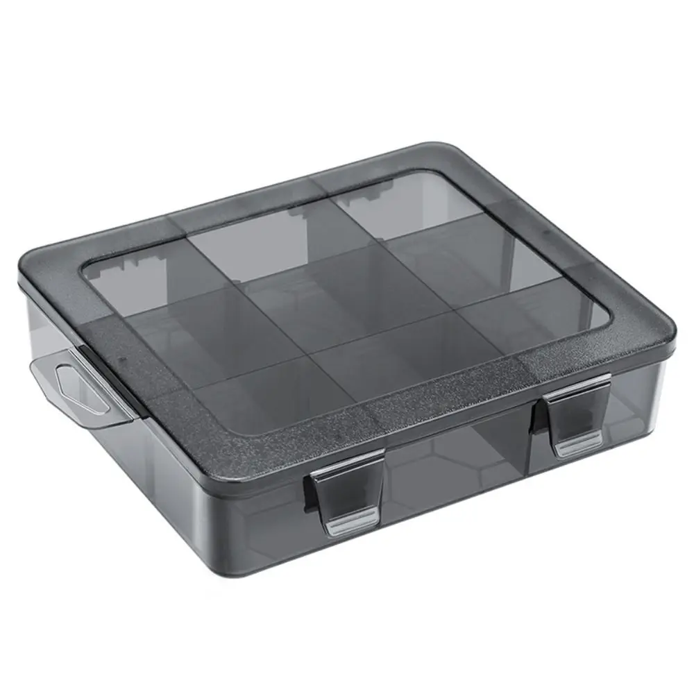 Plastic Tool Storage Box 9-24 Grids Adjustable Parts Box Transparent Jewelry Bead Screw Tool Holder Case Parts Compartment Box