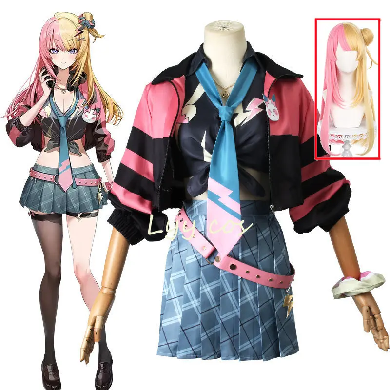 Vtuber Nijisanjien XSOLEIL Kotoka Torahime Cosplay Costume Halloween Christmas Party Uniform