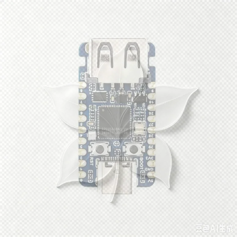 1Pcs RP2350 Microcontroller Development Board Type‑C And USB‑A Interface Compact Module For Electronic DIY Programming Project