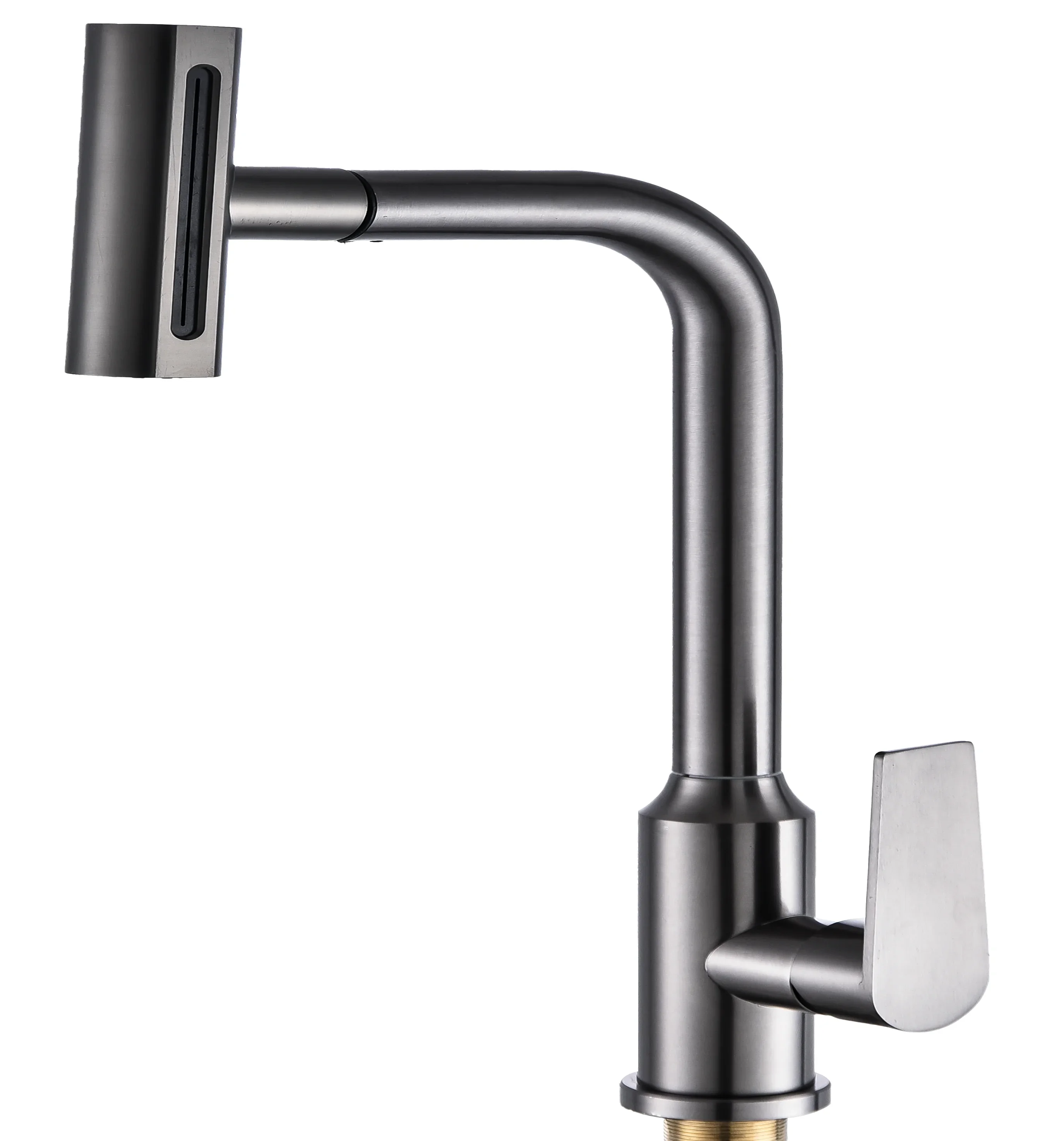 YYHC-High-standard plating kitchen cabinets Faucets brass water tap Rain pull three functions sprayer kitchen faucet