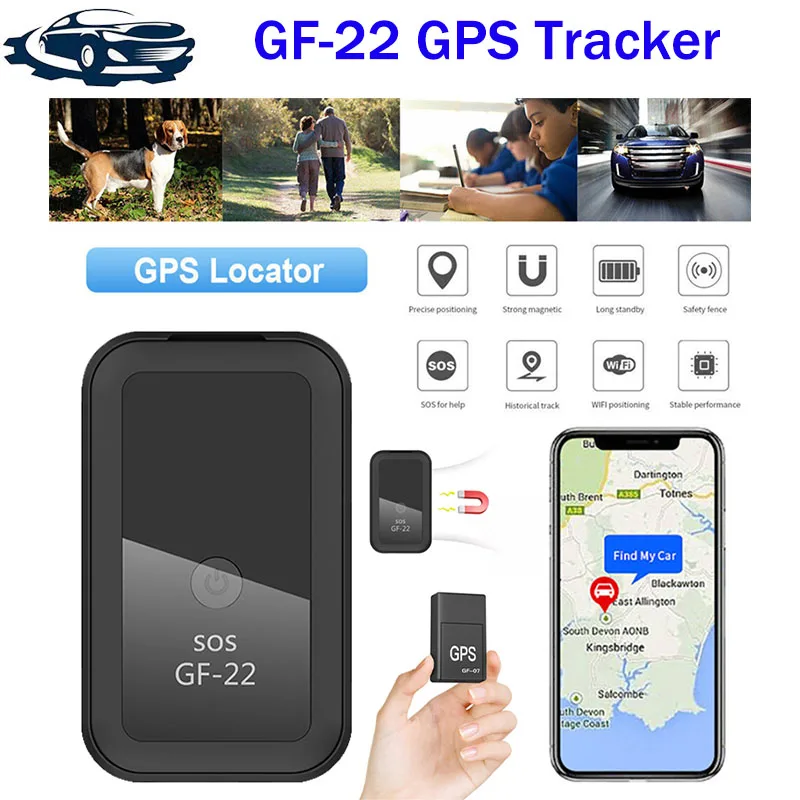 2025 New GF-22 GPS Tracker Device Real Time Car Tracker Voice Control Mini Precise Positioning Auto Scanner