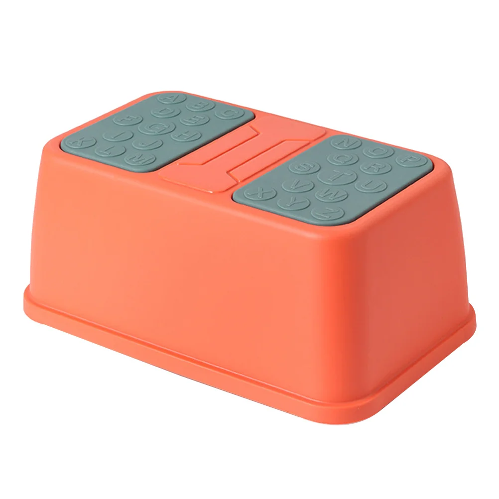 1 قطعة الأطفال الكرتون خطوة البراز الأحمر البلاستيك عدم الانزلاق مسند القدمين الأبجدية عدد تصميم التعليمية مستقرة البراز للأطفال المنزل #4