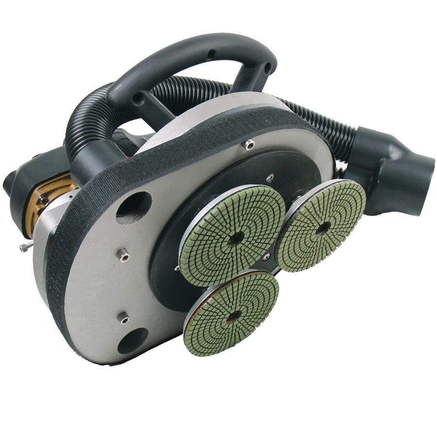 

Three Heads Marble Granite Concrete Wet Polishing Machine Stone Grinder Polisher
