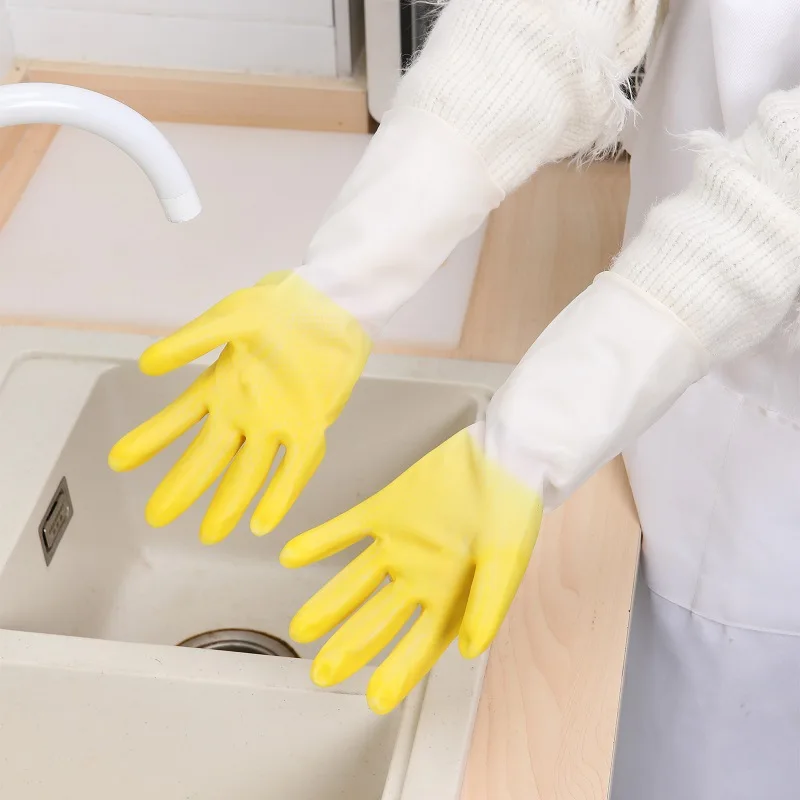 Silicone Cleaning Gloves Dishwashing Cleaning Gloves Scrubber Dish Washing Sponge Rubber Gloves Cleaning Tools