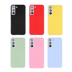 Candy Color Case for Samsung Galaxy S21 FE S21 Plus S21 Ultra 5G Silione Shockproof Cover Case