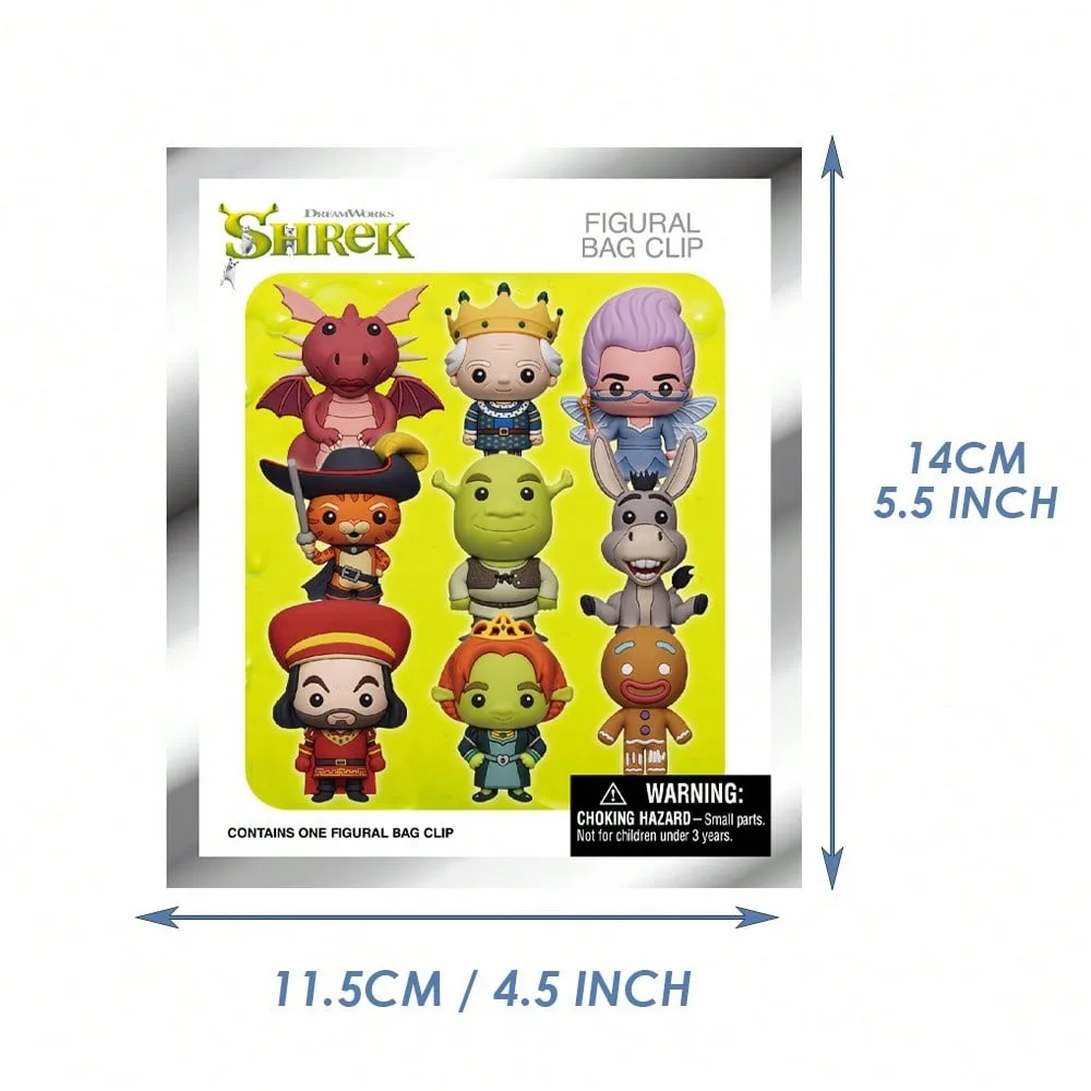 1PC Universal Officially Licensed Shrek 3D Foam Bag Clip Mystery Bulk Blind Box Keychain Random One Birthday Christmas Gifts view 2