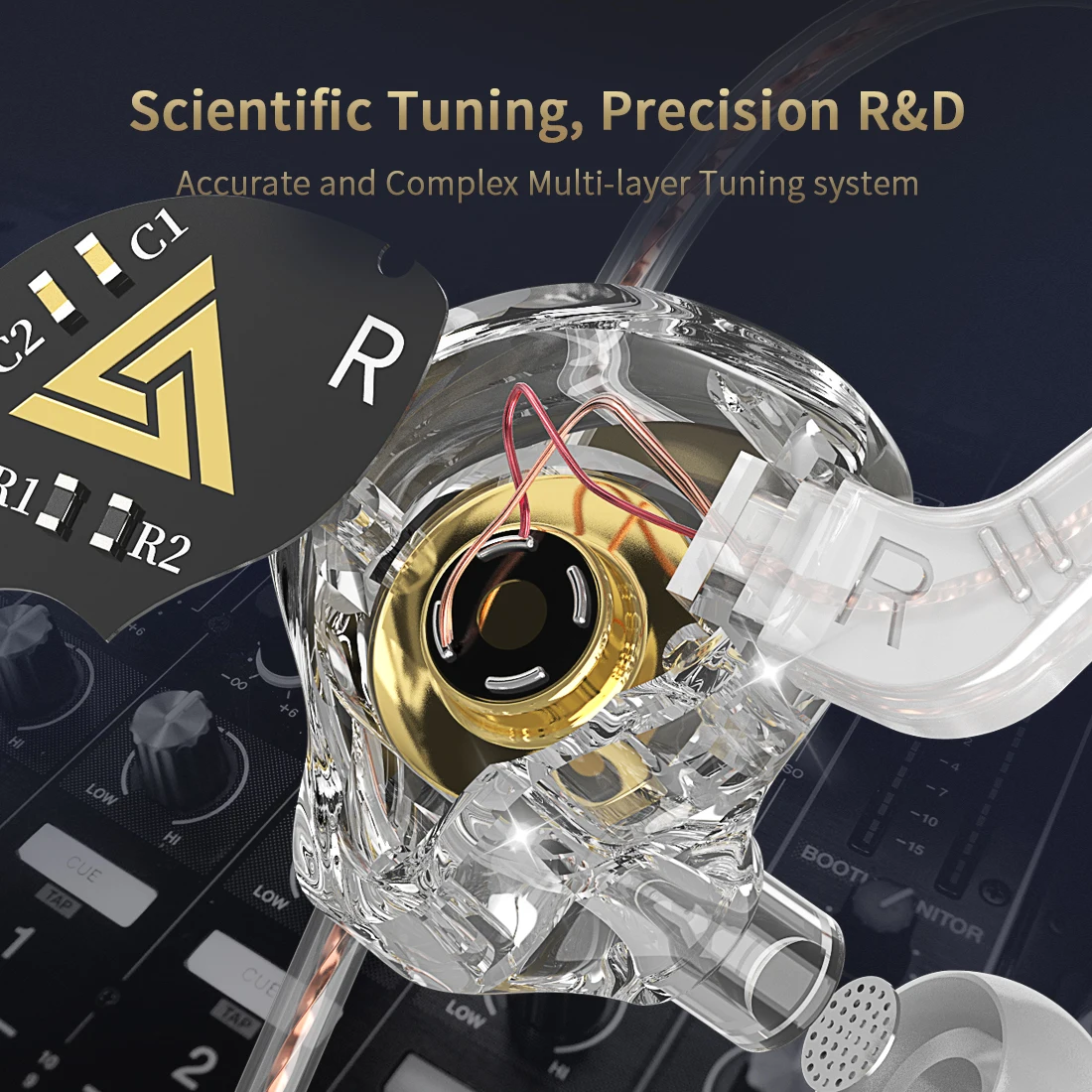 سماعات رأس QKZ AKX HiFi أصلية سلكية ديناميكية مع ميكروفون CCAW سماعة رأس ستيريو رياضية للركض والموسيقي