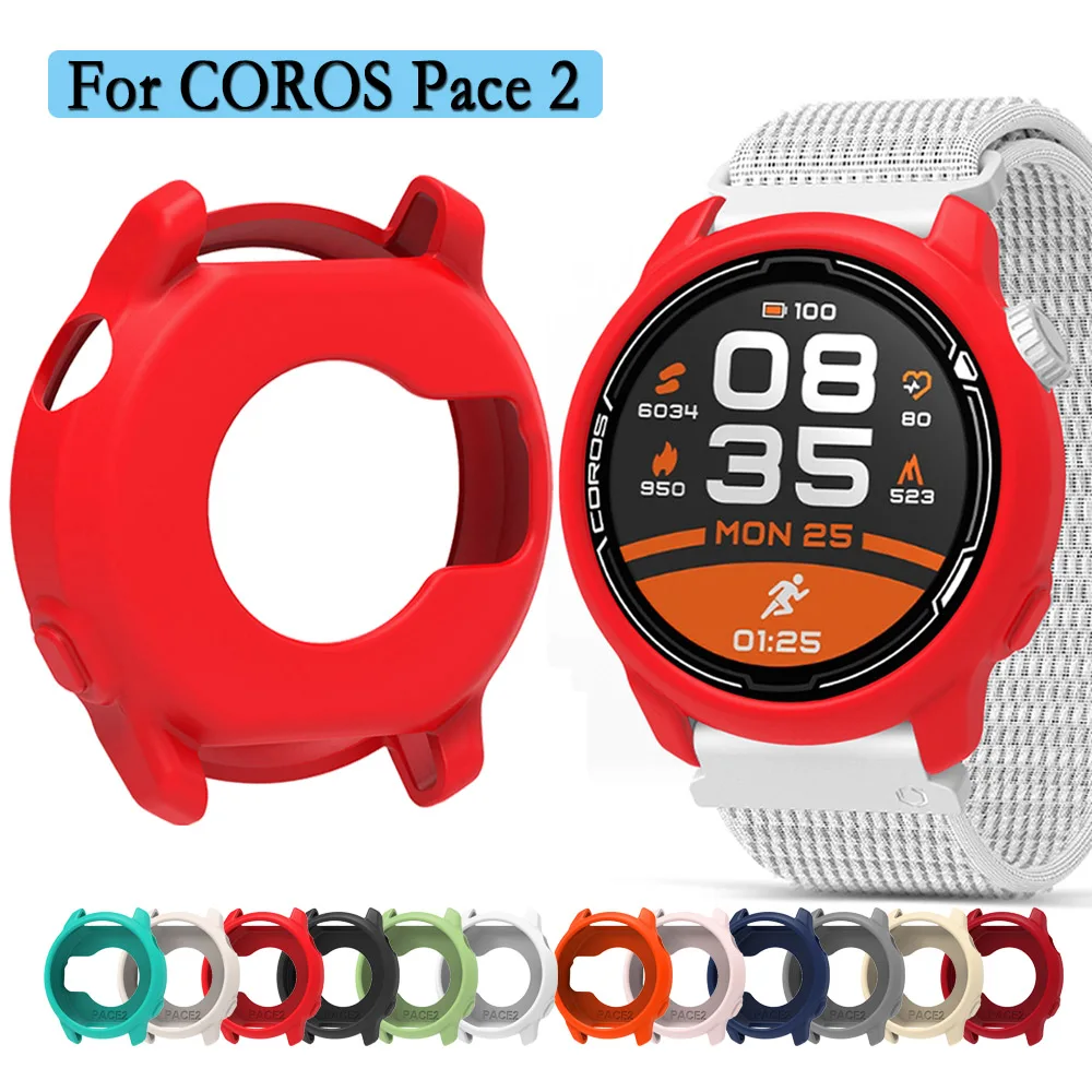 Watch Case For COROS PACE 2 Soft Silicone Protective Cover Super Light Watch Decoration For COROS PACE 2 Watch Shell