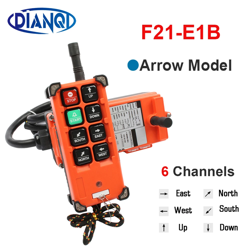 Industrial crane radio remote controller Wireless switches Hoist Crane Control Lift Crane for crane F21-E1B 220V380V110V 12V24V