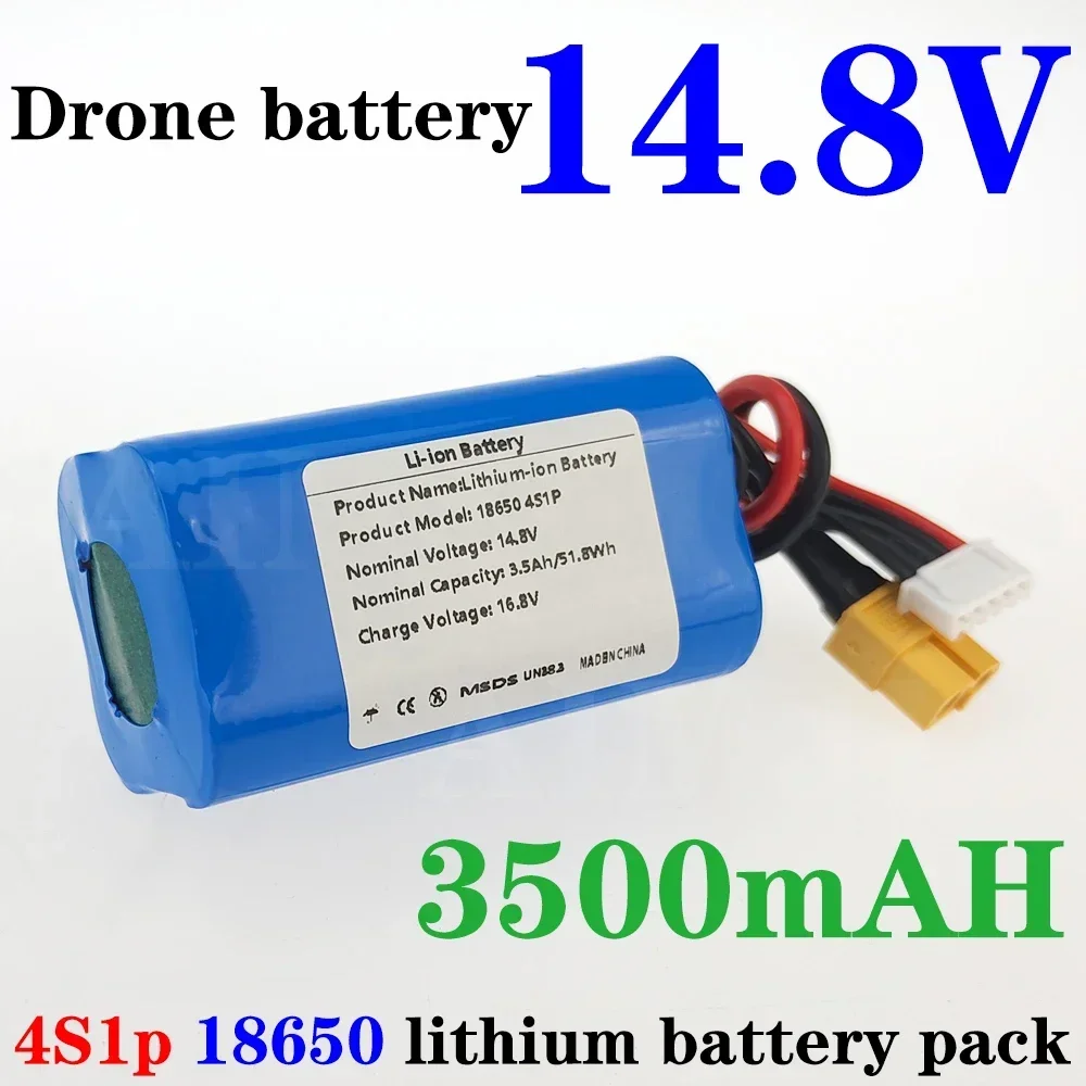 For 4S1P battery pack  Various RC Airplane Quadrotor Etc XH2.54-5P XT60 14.8V Battery 3500mAh UAV 16.8V