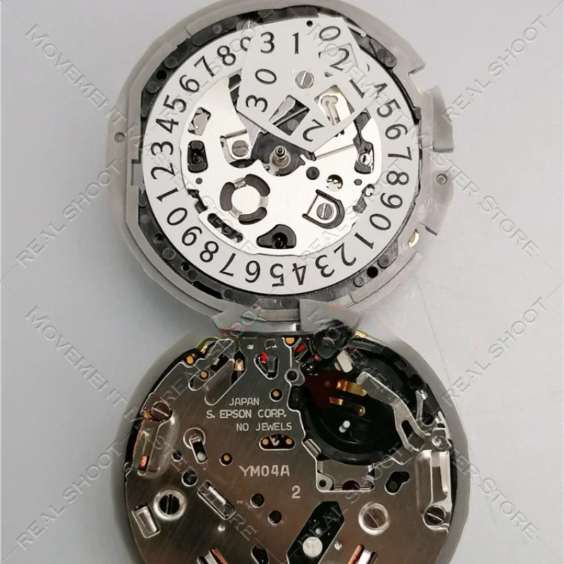 Japan YM04 Movement Date At 12 6hands 3.6.9 Small Seconds Quartz Movement Watch Movement Accessories