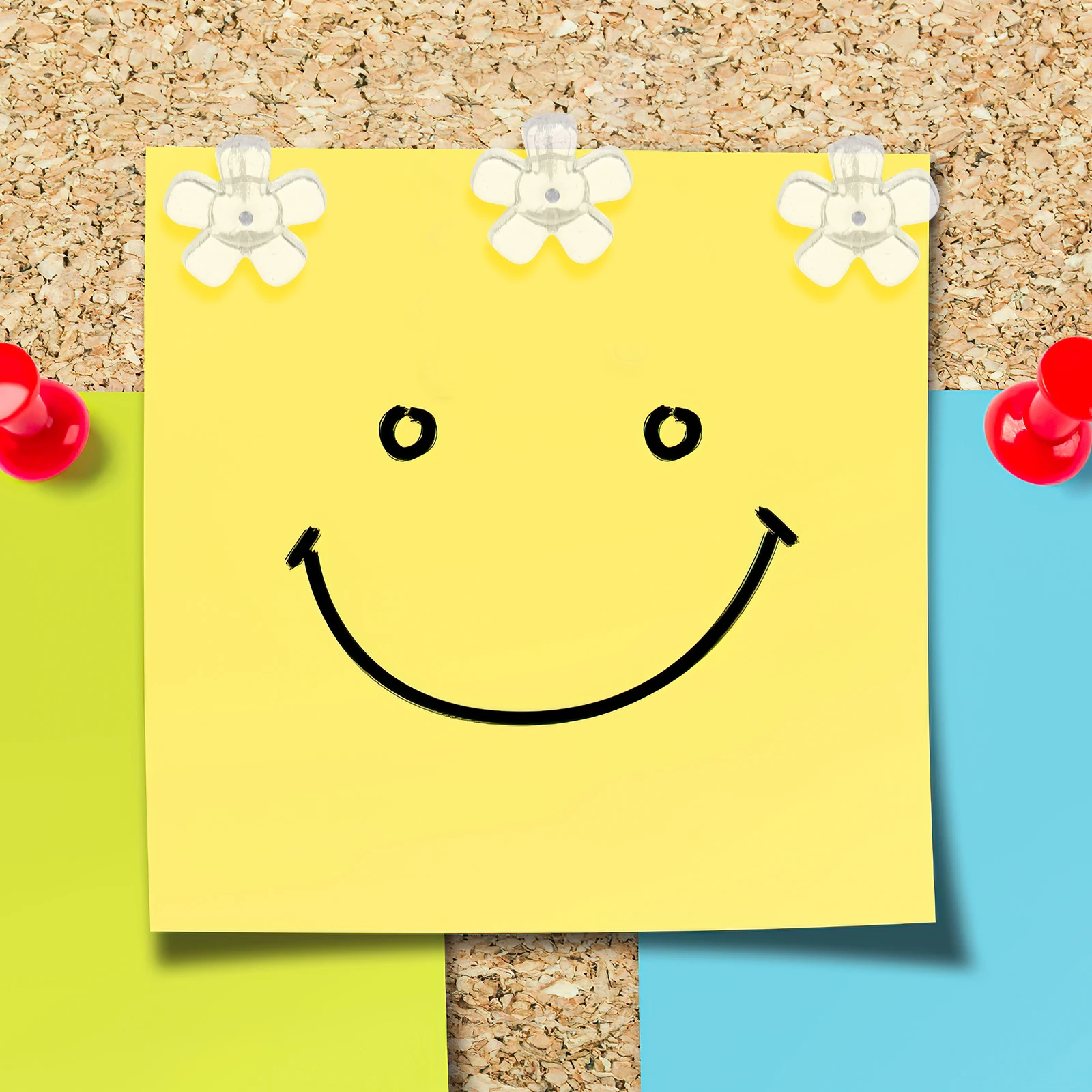 

100Pcs Plum Blossom Pushpins Clear Push Pins for Bulletin Board Map Marking Office Thumbtacks Desk Accessories