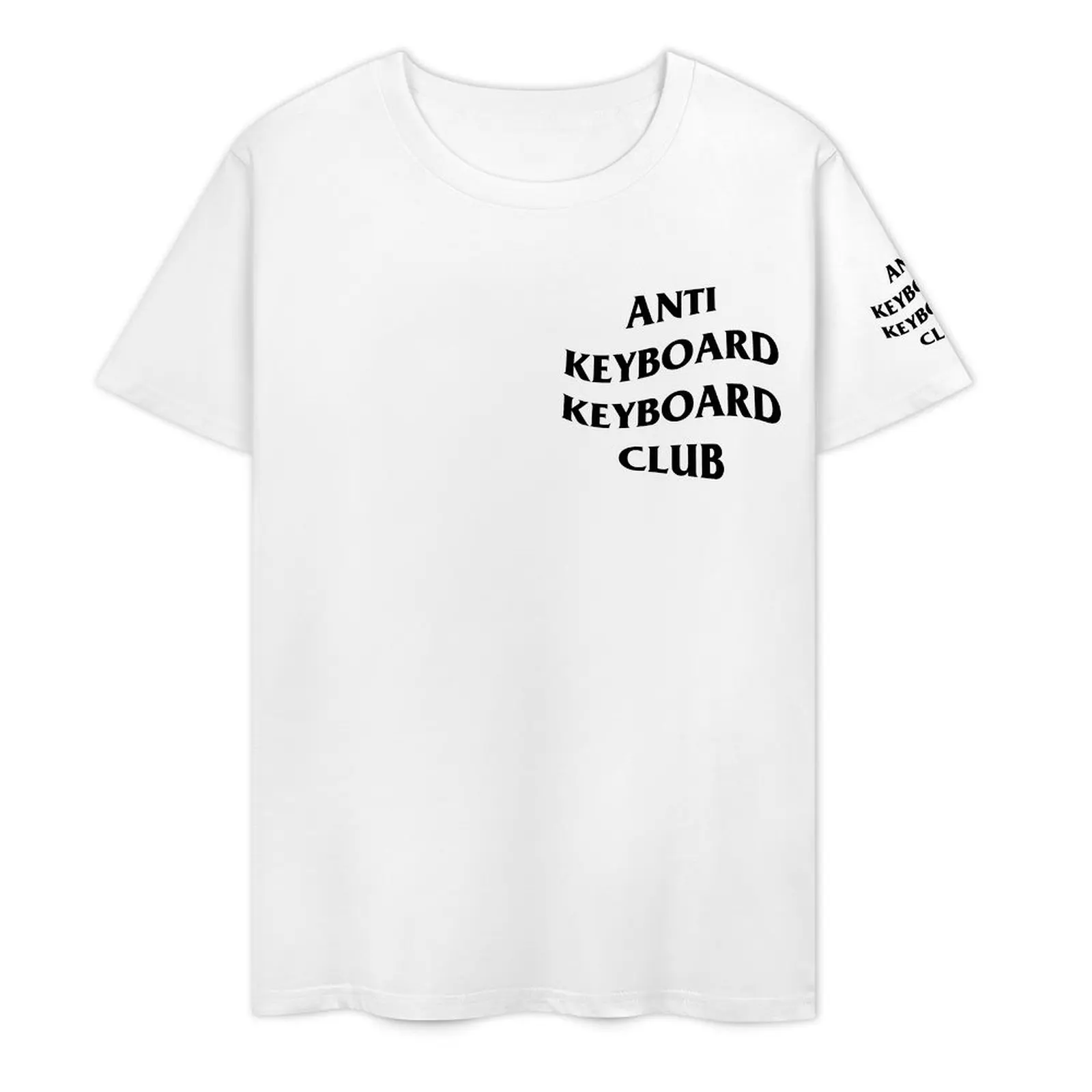 Anti Keyboard Keyboard Club For Sale Y T-shirts Premium T-shirt Crewneck  Sports  Funny Geek Aactivity Competition Eur Size