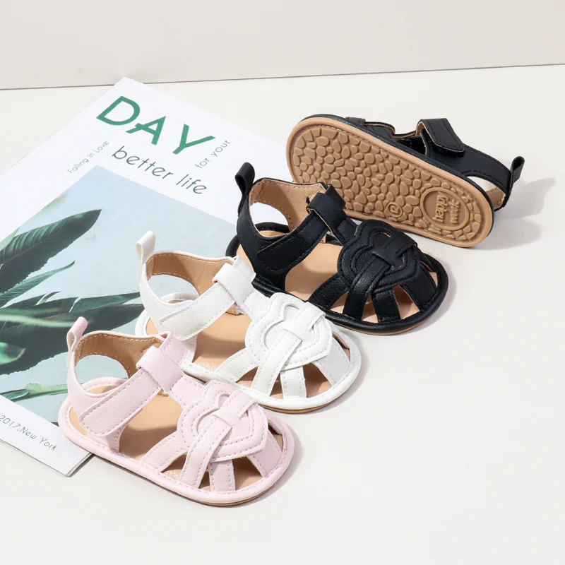 

Summer Fashion Design Baby Girl Anti Slip Sandals TPR Sole Breathable High Quality Prewalker Baby Toddler Casual Shoes BBW4148
