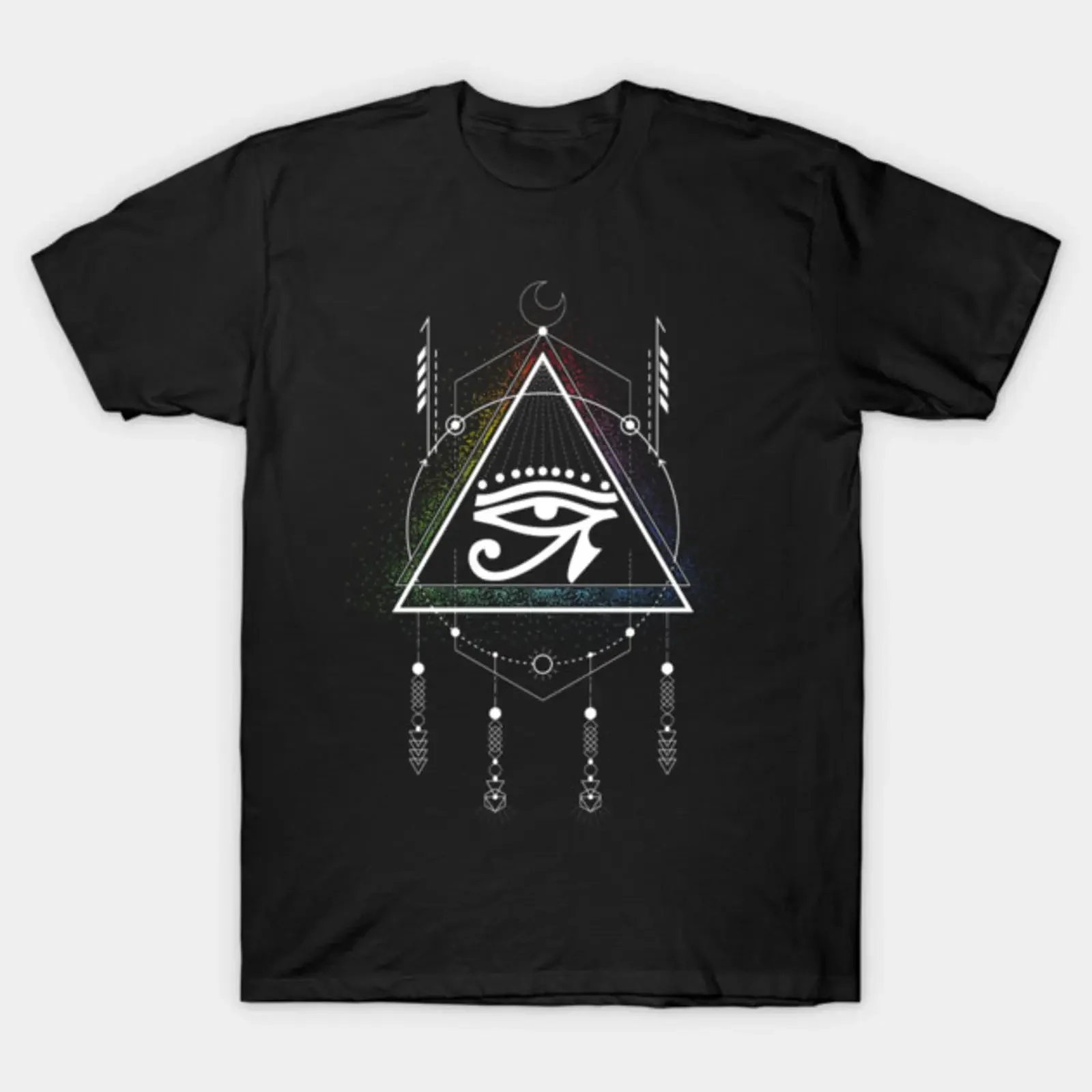 Illuminati Dream Catcher Masonic Triangle Conspirancy T Shirt vintage Washed Comfortable designer clothes Stylish Slightly