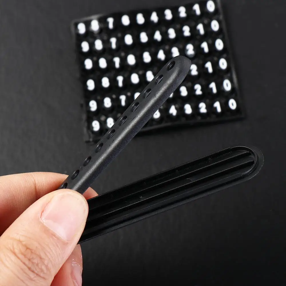 Correa de cuero de alta calidad, llavero con número de teléfono antipérdida DIY, llavero con cordón, Clip para llave de coche ​   Llavero del coche